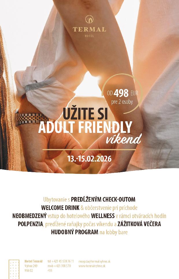 ADULT-FRIENDLY víkend