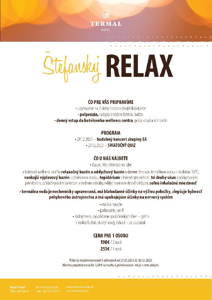 ŠTEFANSKÝ relax